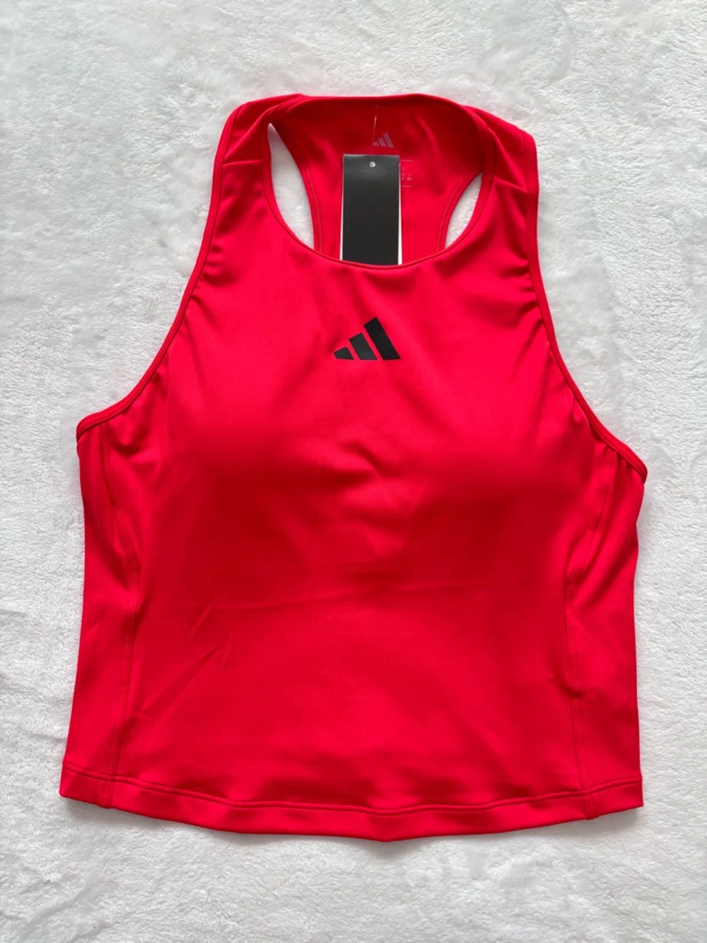 ADIDAS Primelist Pure Ruby Racerback 3-Stripes Bra Tank--NWT--L - Picture 1 of 16